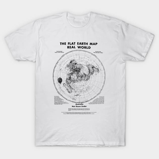 Real World Map T-Shirt by RetroFreak